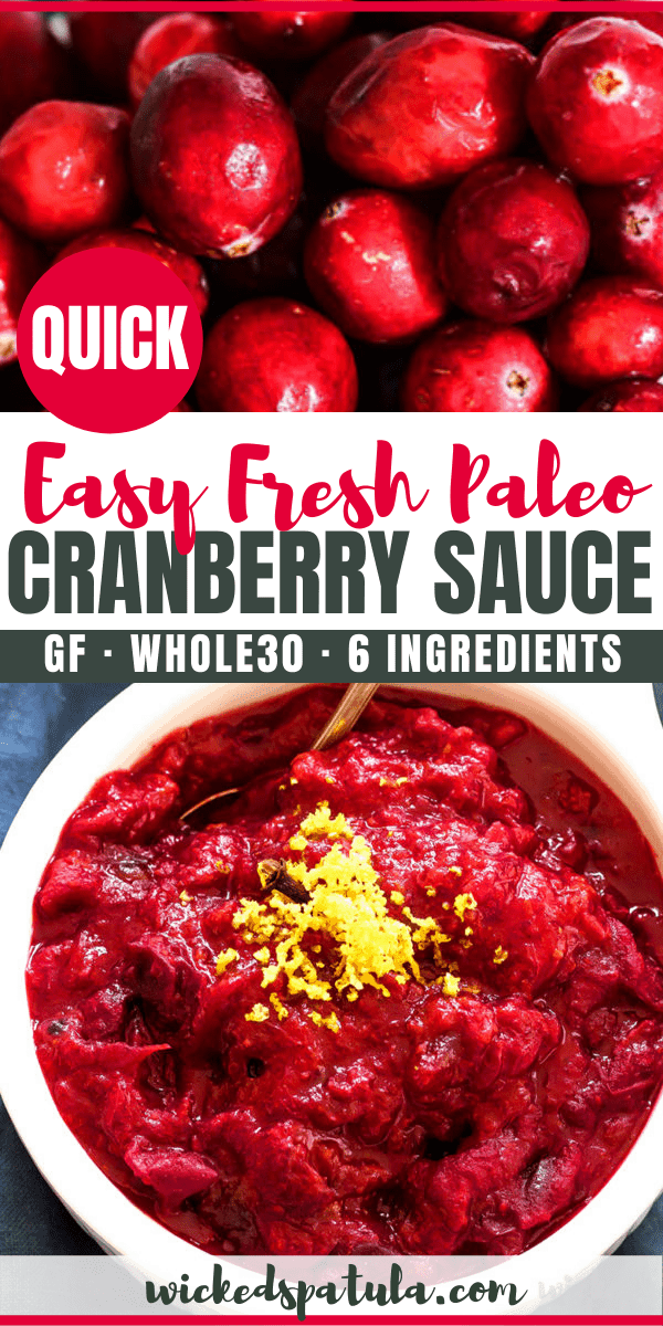 healthy cranberry sauce - pinterest