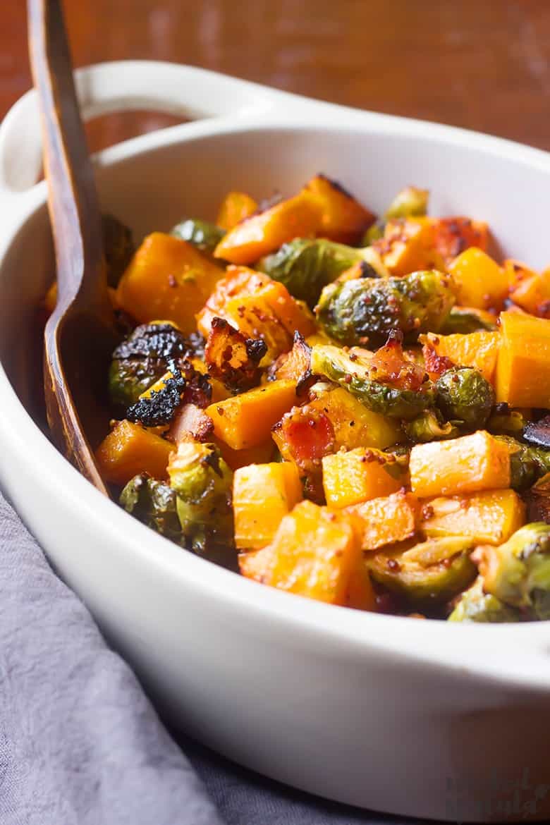 brussels sprouts and squash