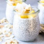 Mango Coconut Chia Pudding - paleo, vegan, and Whole30 friendly!