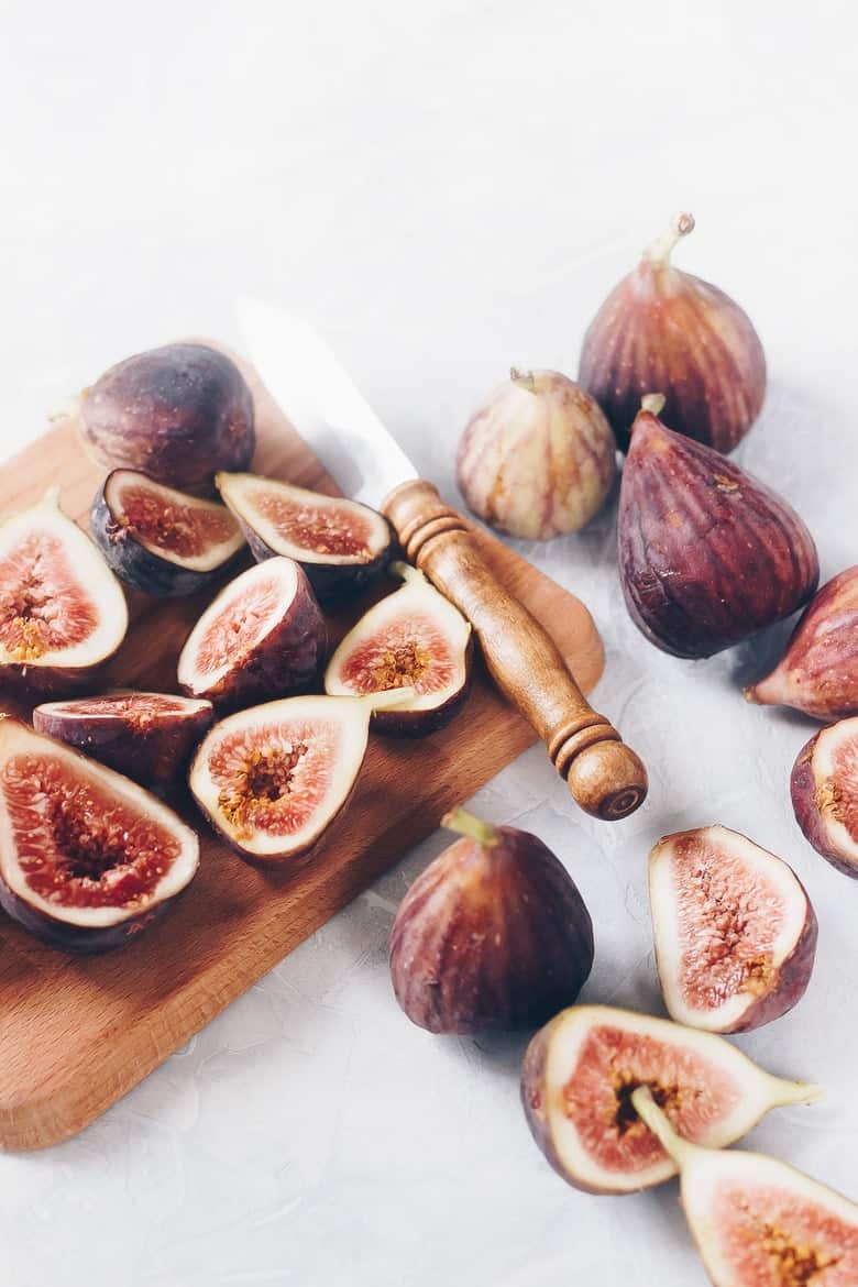The Best Homemade Fig Jam Recipe - Freshly cut figs