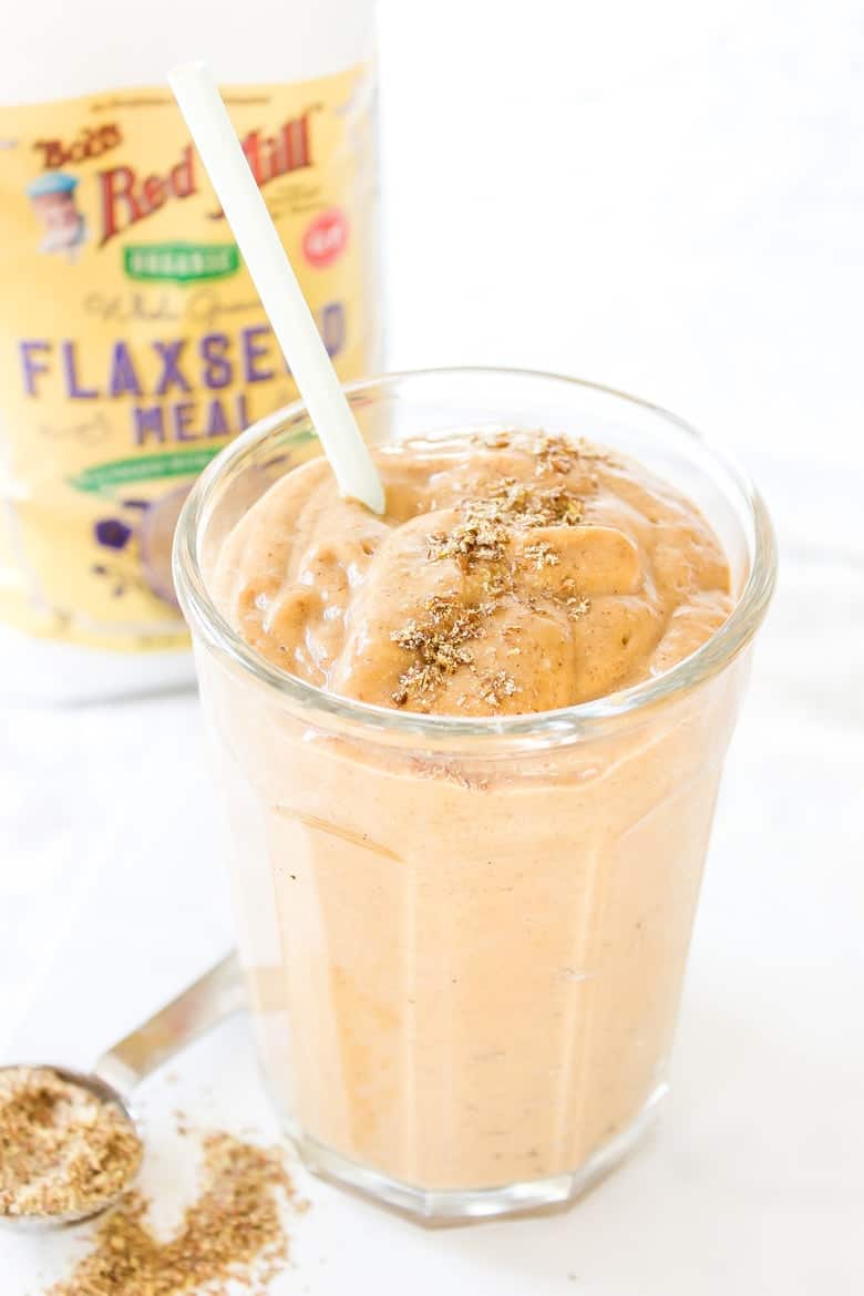 Pumpkin Spice Flaxseed Smoothie Wicked Spatula