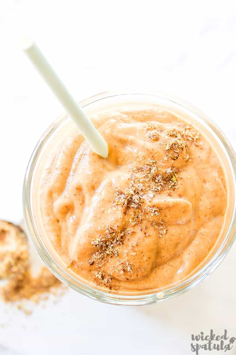 Healthy Pumpkin Spice Flax Seed Smoothie Recipe Wicked Spatula