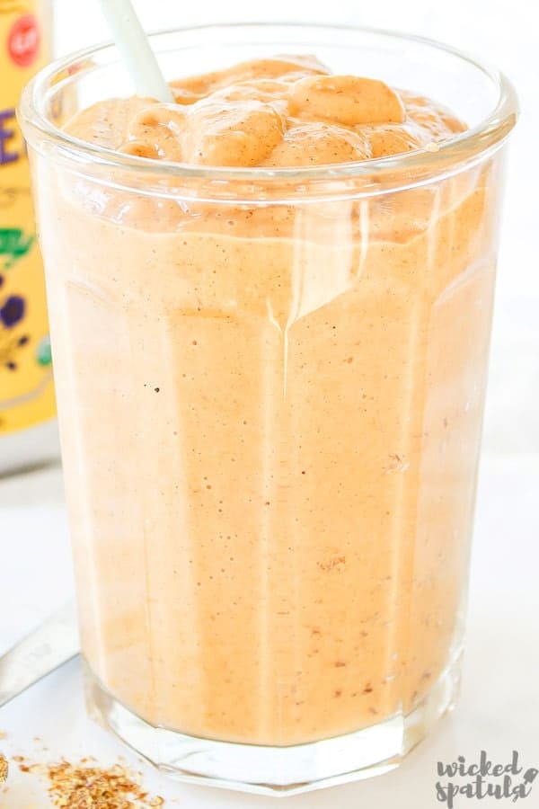 Healthy Pumpkin Spice Flax Seed Smoothie Recipe Wicked Spatula