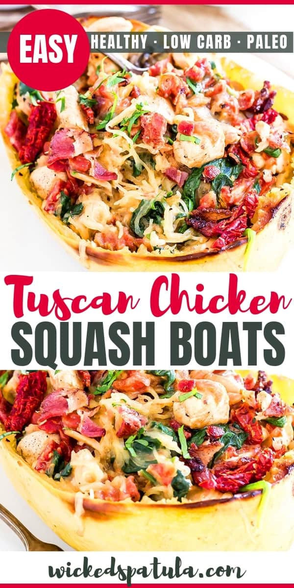 Tuscan Spaghetti Squash - Pinterest