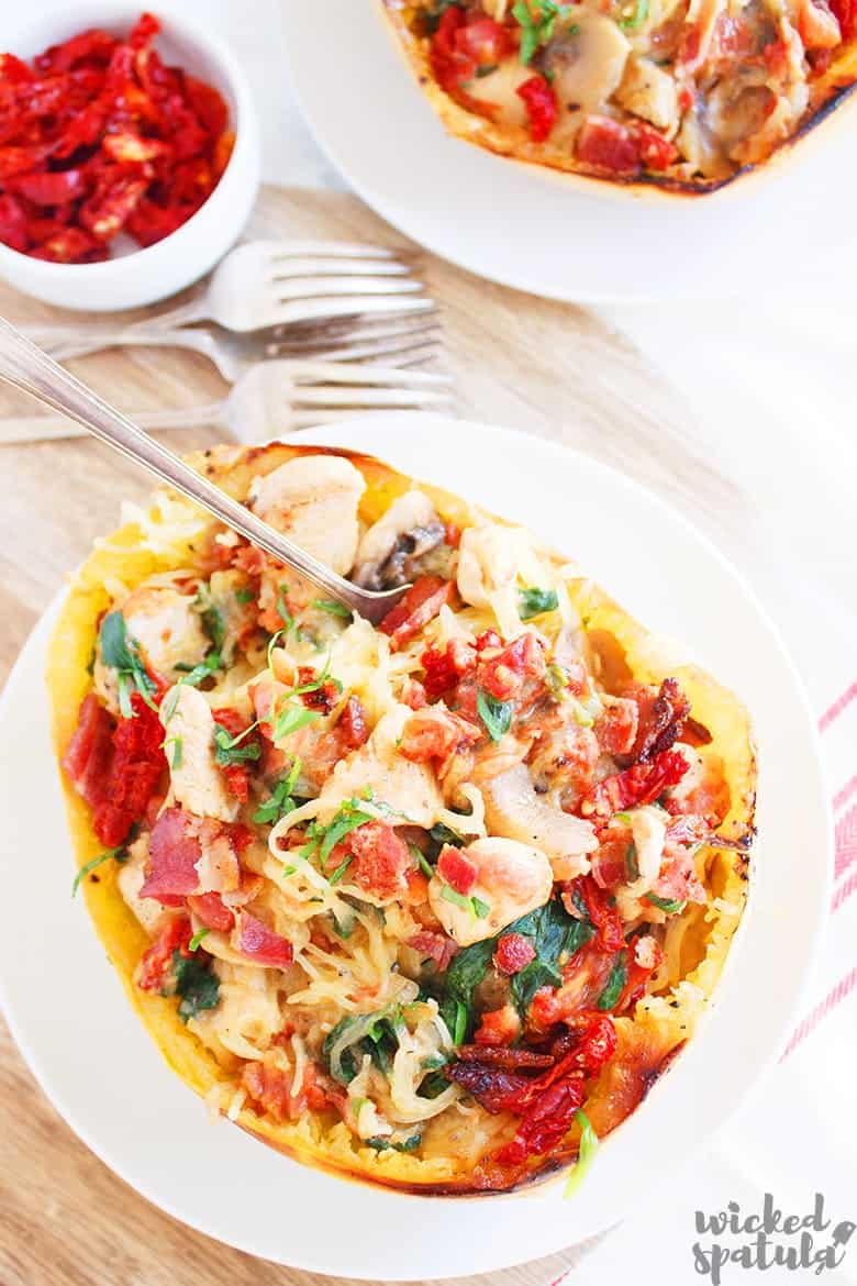 whole30 spaghetti squash recipe with chicken