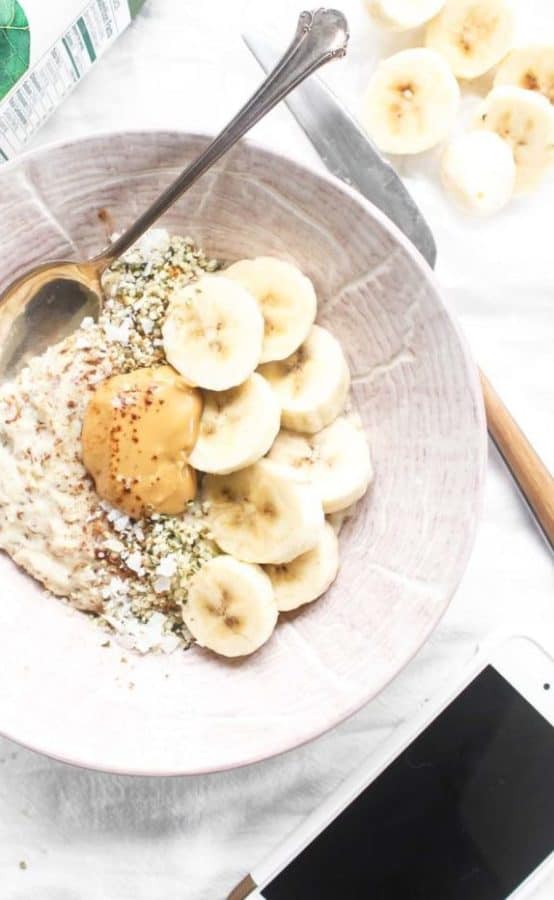 paleo oatmeal in bowl