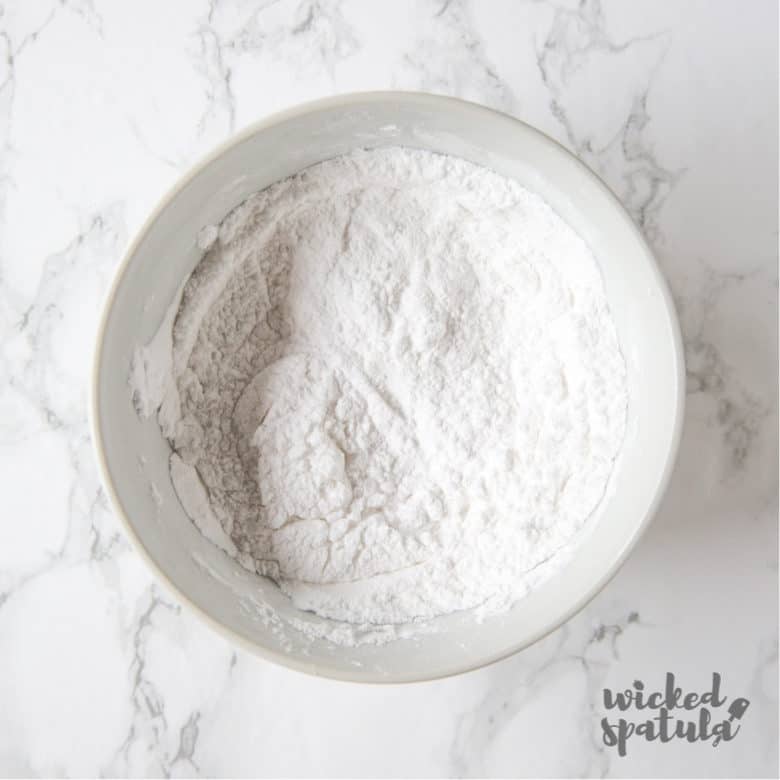 grain free paleo baking powder in a bowl