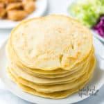 stack of coconut flour tortilla recipe