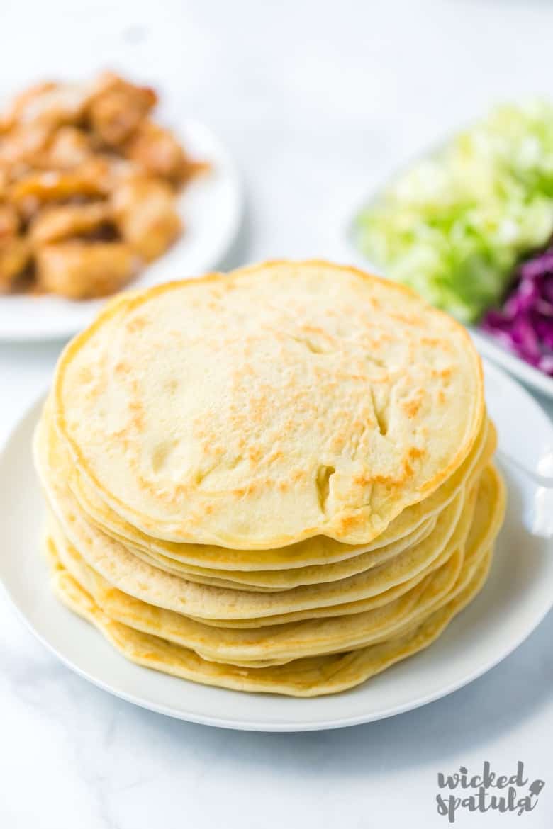 stack of paleo tortillas