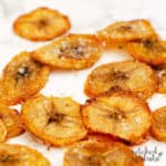 Close-up of plantain chips