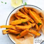 Crispy baked sweet potato fries