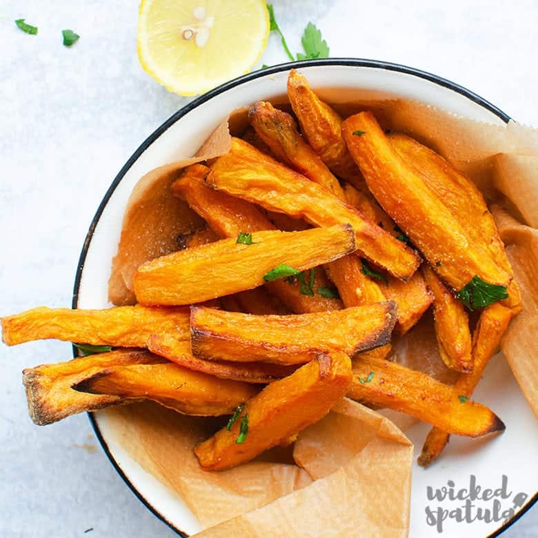 Crispy baked sweet potato fries