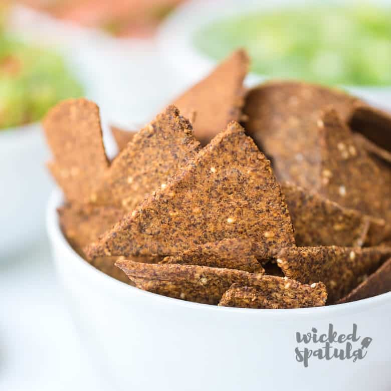 paleo tortilla chips in a bowl