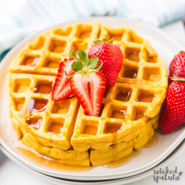 Easy Paleo Sweet Potato Waffles Recipe Wicked Spatula