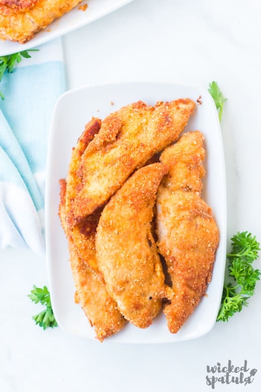 paleo chicken tenders on a plate