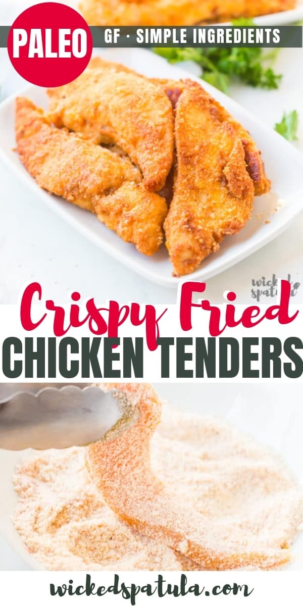 Paleo Chicken Tenders - Pinterest image