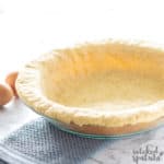 paleo pie crust in pan