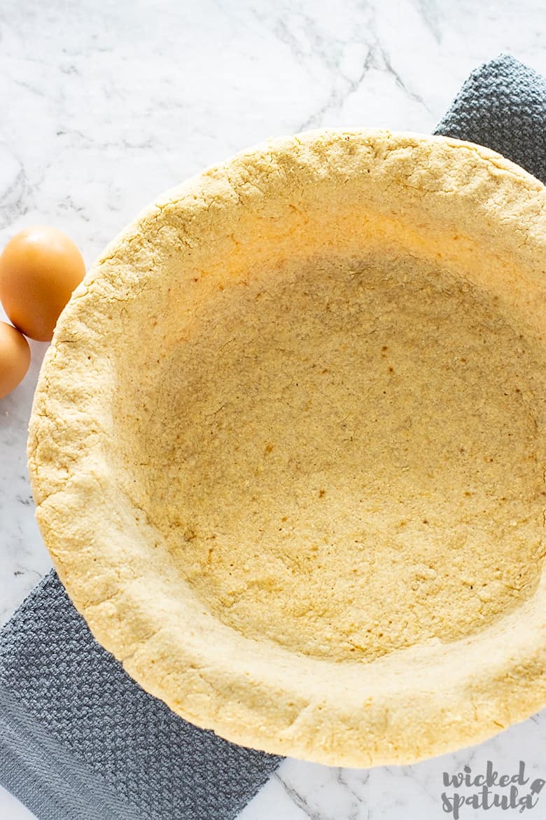 easy paleo pie crust in dish