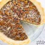 pecan pie without a slice