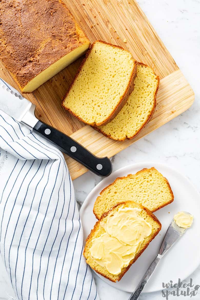 sliced paleo almond flour bread