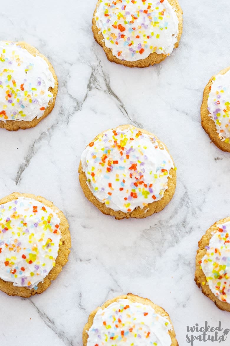 coconut oil sugar cookies with sprinkles