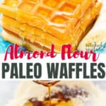 almond flour paleo waffles recipe - pinterest