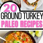 Paleo ground turkey collage image