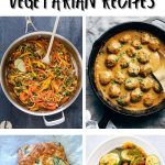 30 vegetarian low carb recipes collage