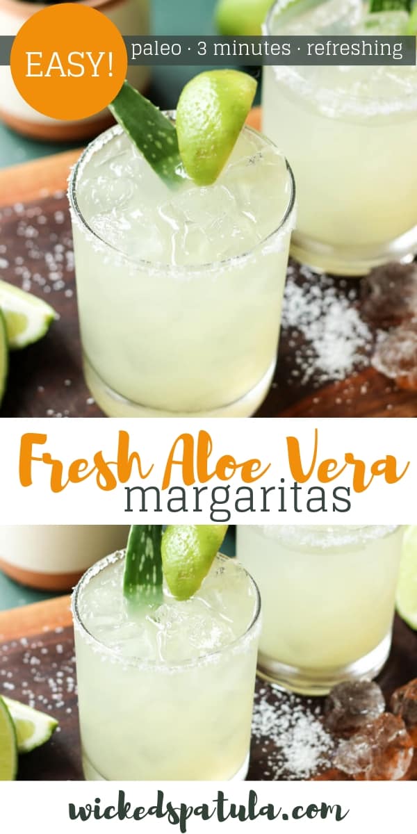 Aloe Vera Margaritas - Pinterest image