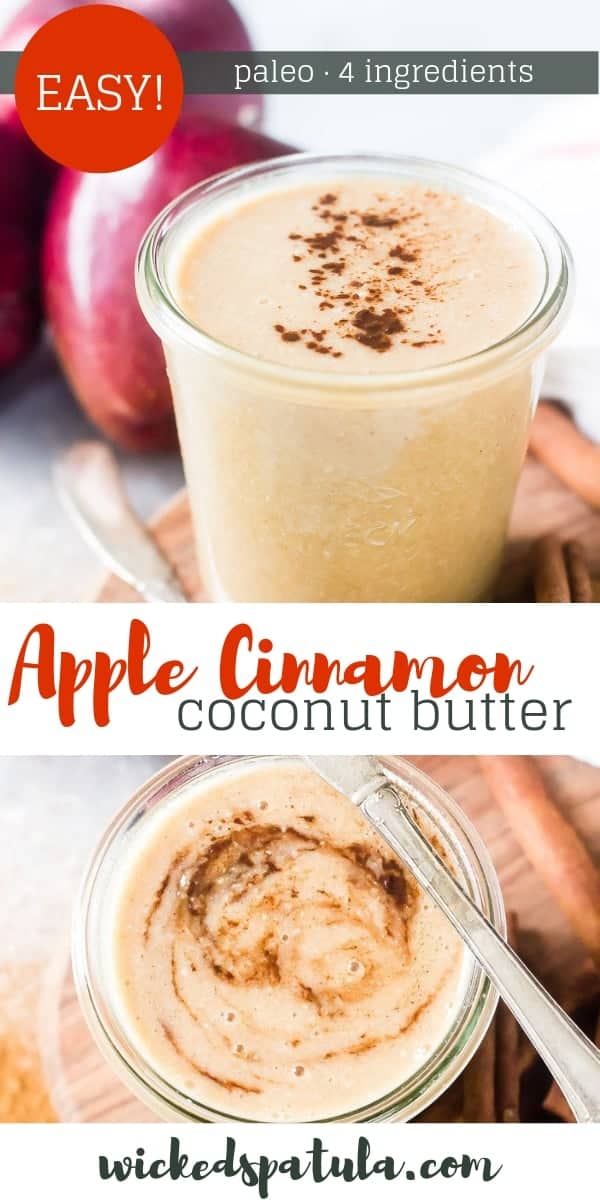 Apple Cinnamon Coconut Butter - Pinterest image