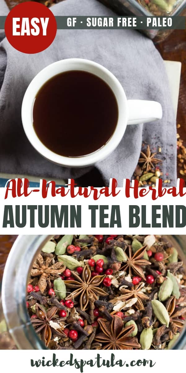 DIY Autumn Herbal Tea Blend - Pinterest image