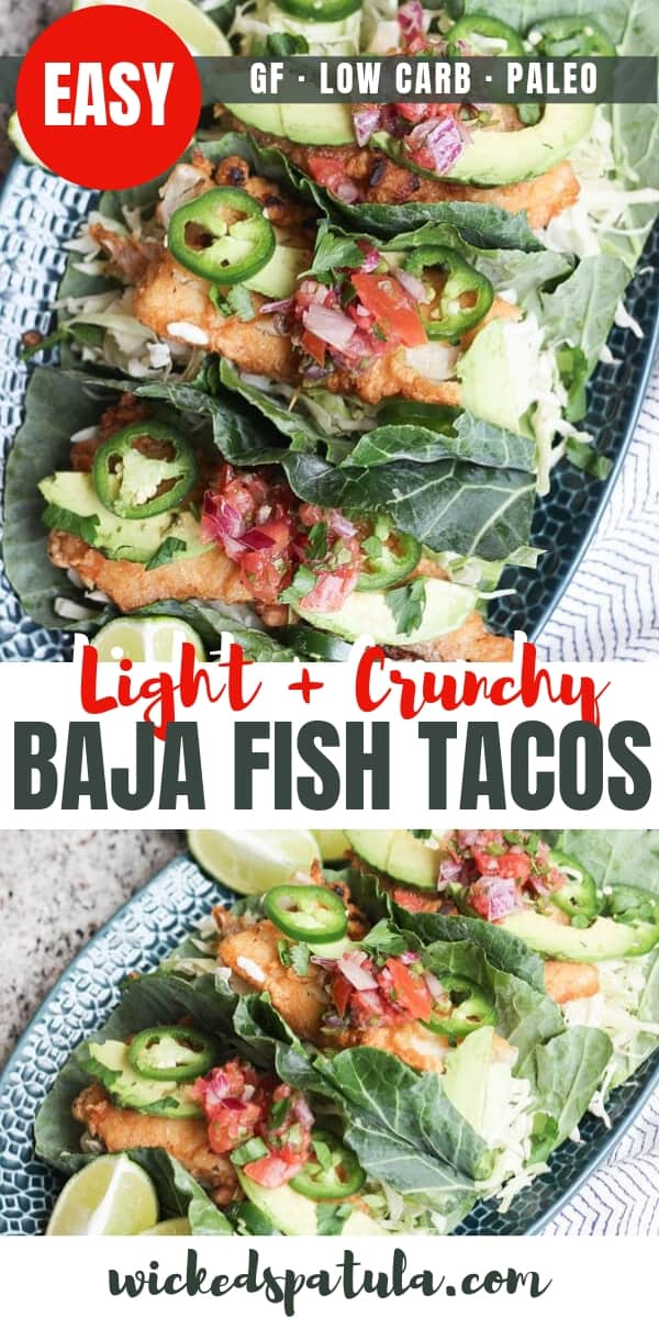 Baja Fish Tacos - Pinterest image