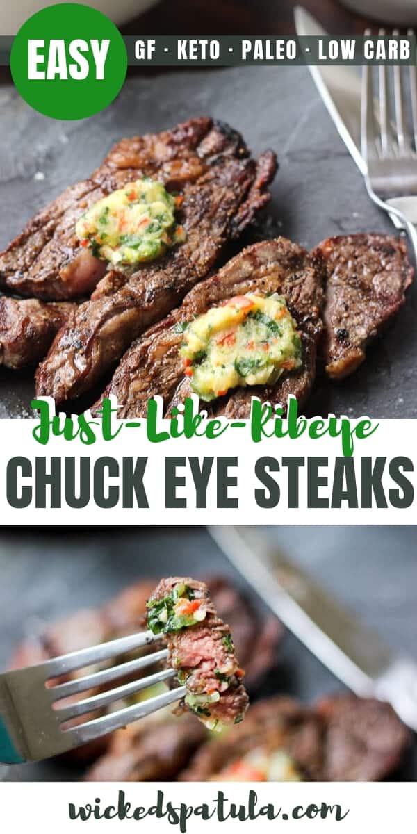 How To Make Chuck Eye Steaks Taste Like Rib Eyes - Pinterest image