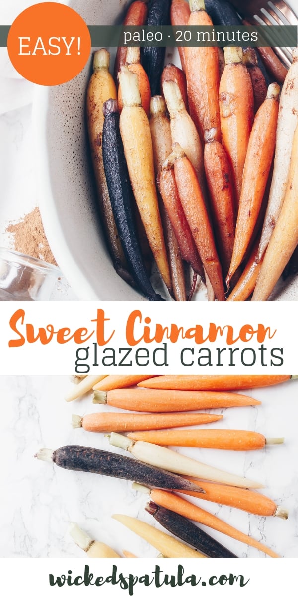 Cinnamon Glazed Carrots - Pinterest image