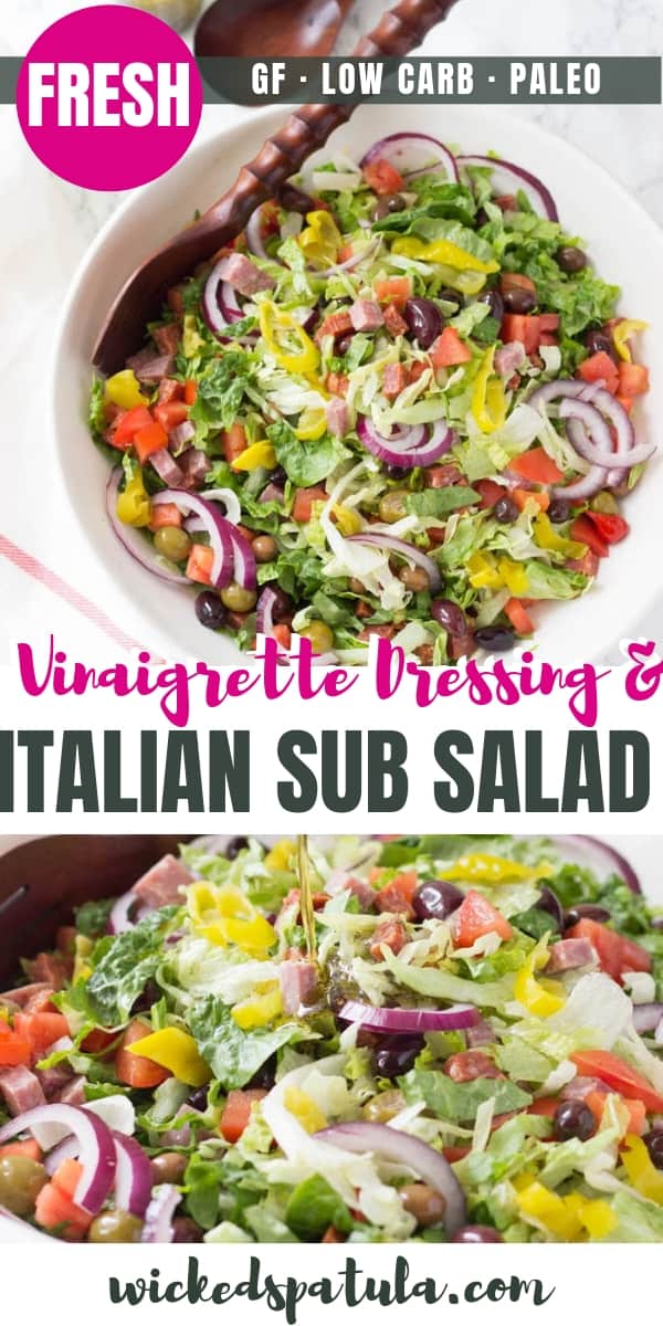 Big Italian Salad - Pinterest image