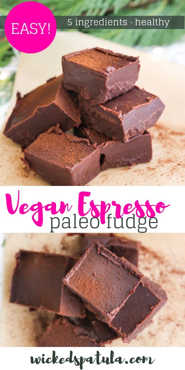 Vegan Espresso Fudge - Pinterest image