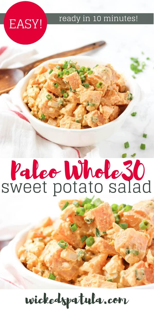 cold sweet potato salad - for pinterest