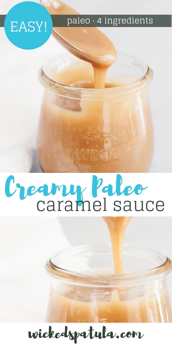 Paleo Caramel Sauce - Pinterest image