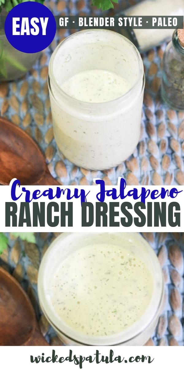 Jalapeño Ranch Dressing - Pinterest image