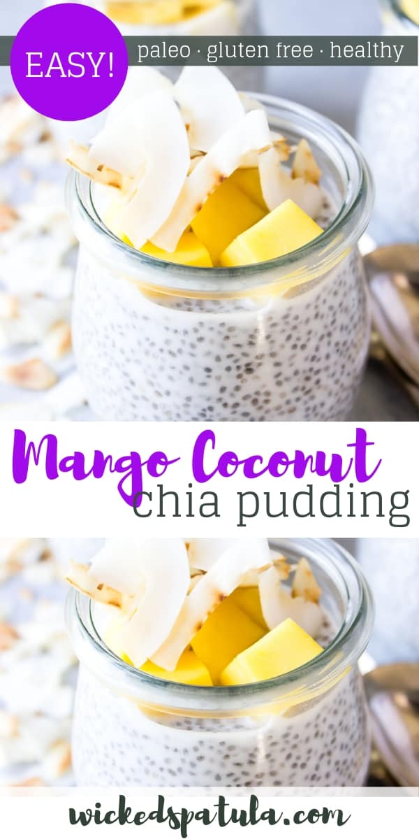 Mango Coconut Chia Pudding - Pinterest image