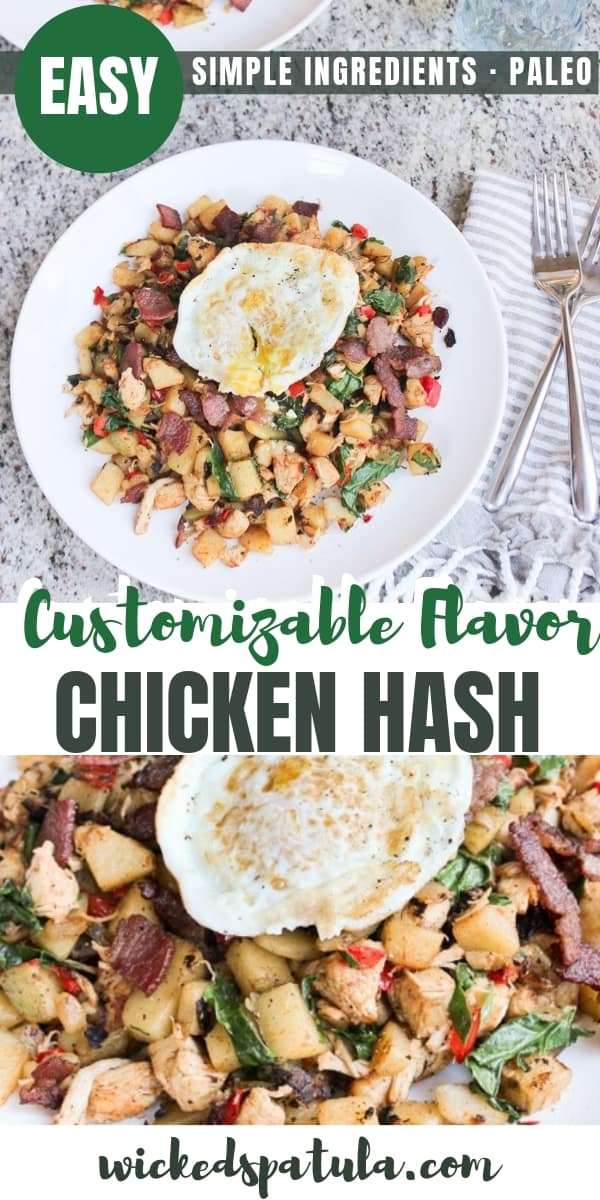 Paleo Chicken Hash - Pinterest image