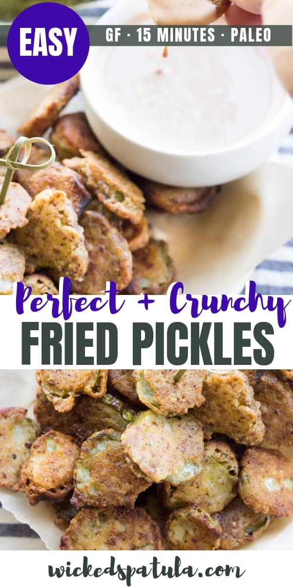 Paleo Fried Pickles - Pinterest image