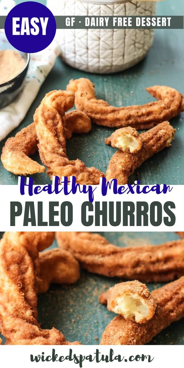 Paleo Mexican Churros - Pinterest image