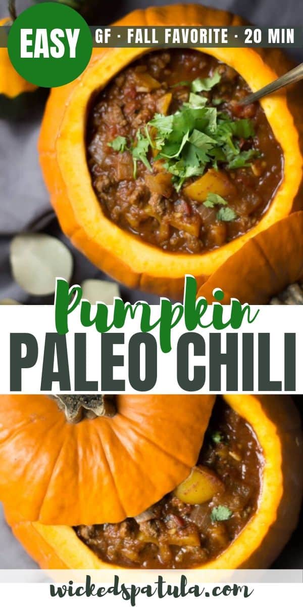 Paleo Pumpkin Chili - Pinterest image