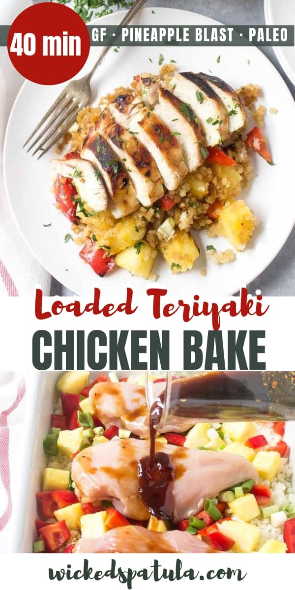 Paleo Teriyaki Chicken Bake - Pinterest image