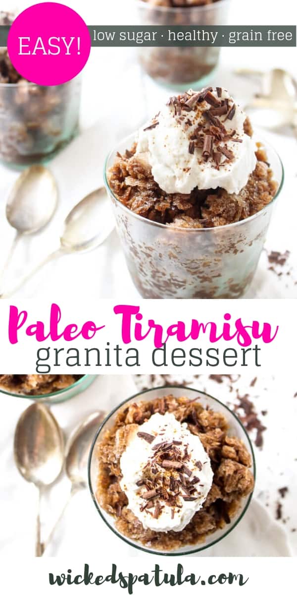 Paleo Tiramisu Granita - Pinterest image