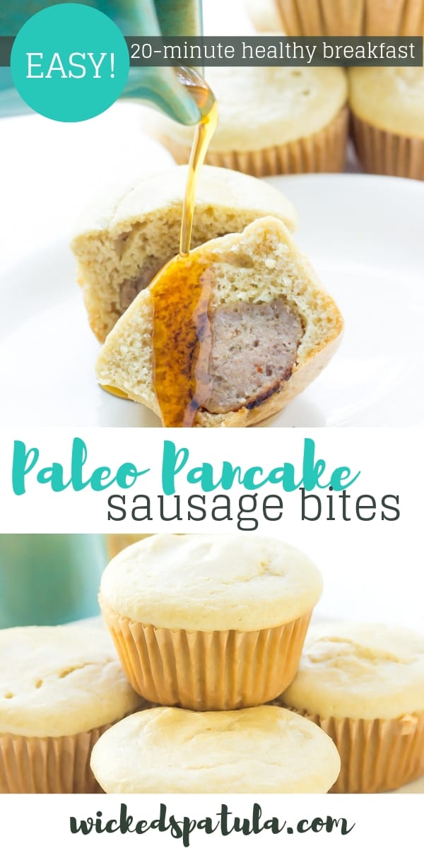 Pancake Sausage Bites - Pinterest image