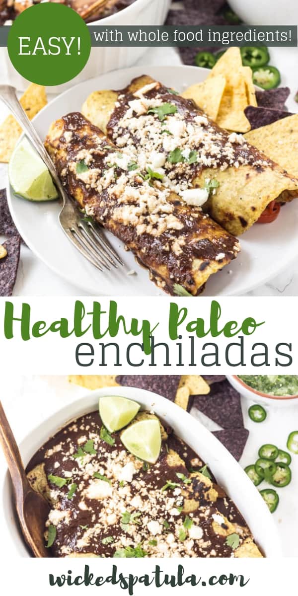 Paleo Enchiladas - Pinterest image