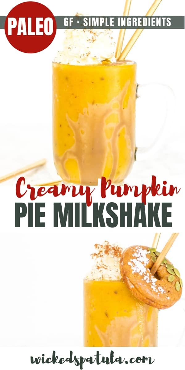 Pumpkin Pie Milkshake - Pinterest image