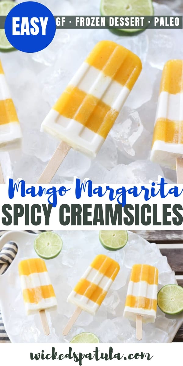 Spicy Mango Margarita Creamsicles - Pinterest image